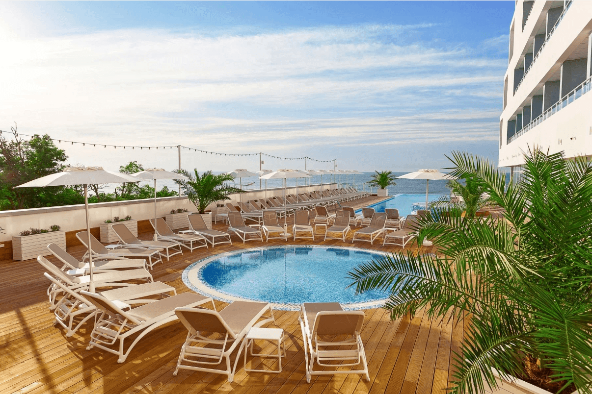 Sun Lounger Atlantico  by Nardi (Bianco/Tortora)